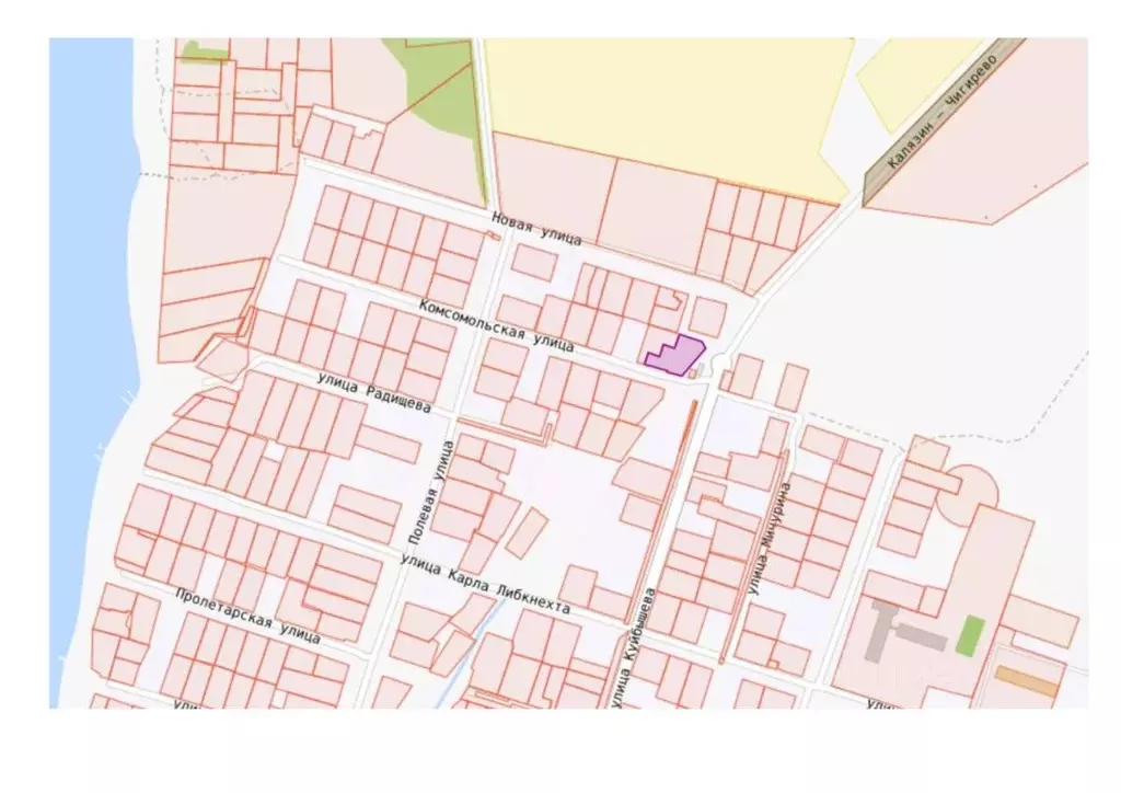 Участок в Тверская область, Калязин ул. Комсомольская, 27 (13.0 сот.) - Фото 2