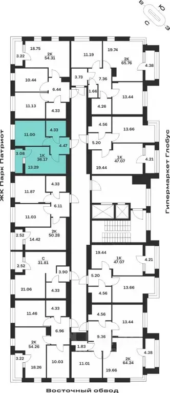 1-к кв. Тульская область, Тула городской округ, с. Осиновая Гора ул. ... - Фото 2