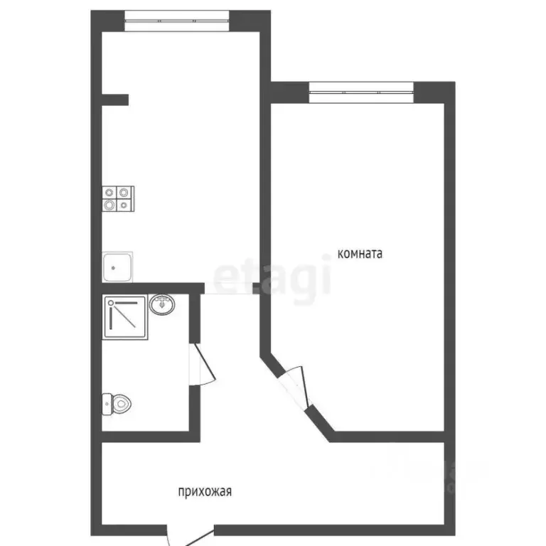 1-к кв. Ростовская область, Таганрог Кленовая ул., 23Б (44.9 м) - Фото 2