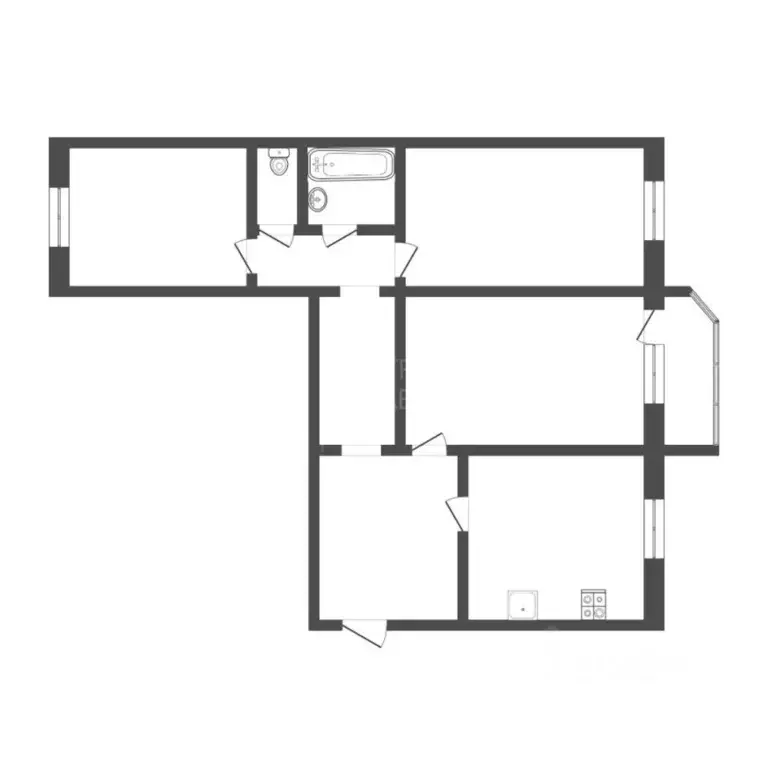 3-к кв. Тюменская область, Тюмень Холодильная ул., 116 (85.8 м) - Фото 1