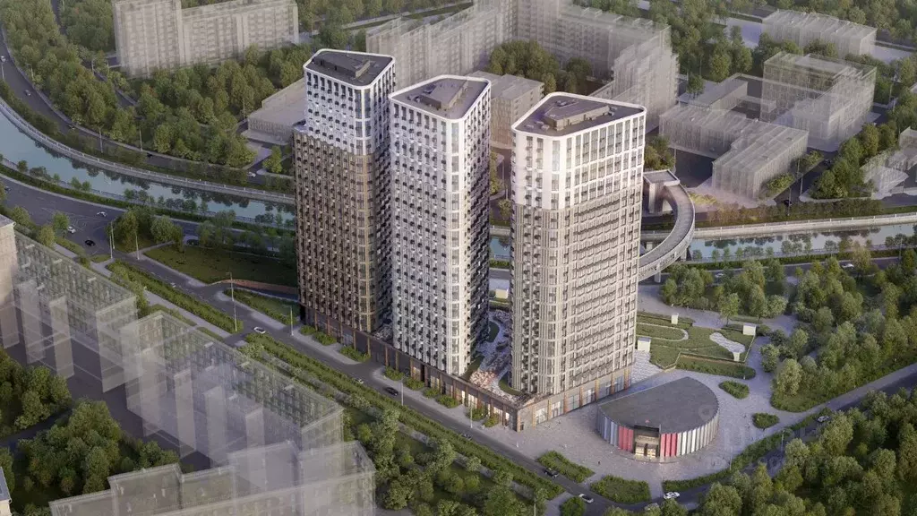 3-к кв. Москва Интеллигент жилой комплекс (57.4 м) - Фото 1