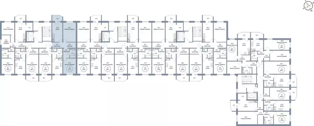2-к кв. Ханты-Мансийский АО, Нефтеюганск 6-й мкр, Сияние жилой ... - Фото 1