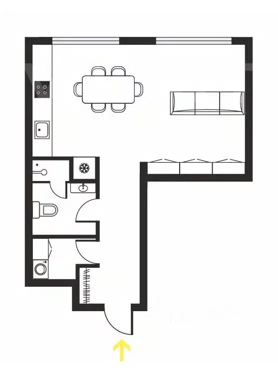 Студия Москва ул. 1-я Ямского Поля, 1к1 (33.0 м) - Фото 2