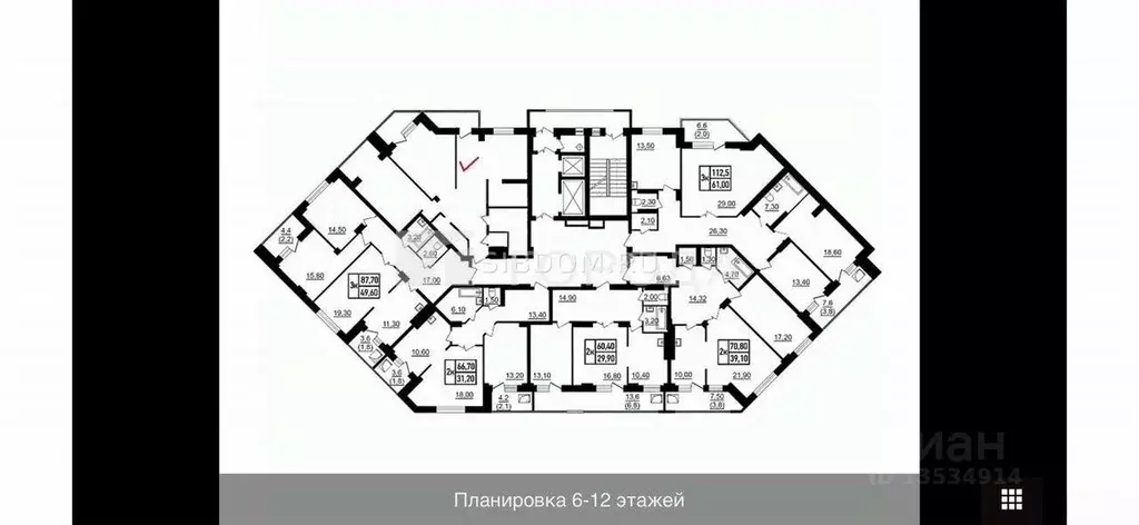 3-к кв. Алтайский край, Барнаул ул. Папанинцев, 119/1 (92.0 м) - Фото 2