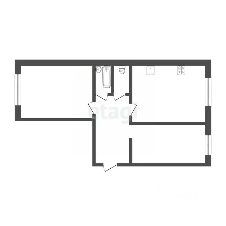 2-к кв. Смоленская область, Смоленск ул. Дзержинского, 5 (60.0 м) - Фото 1