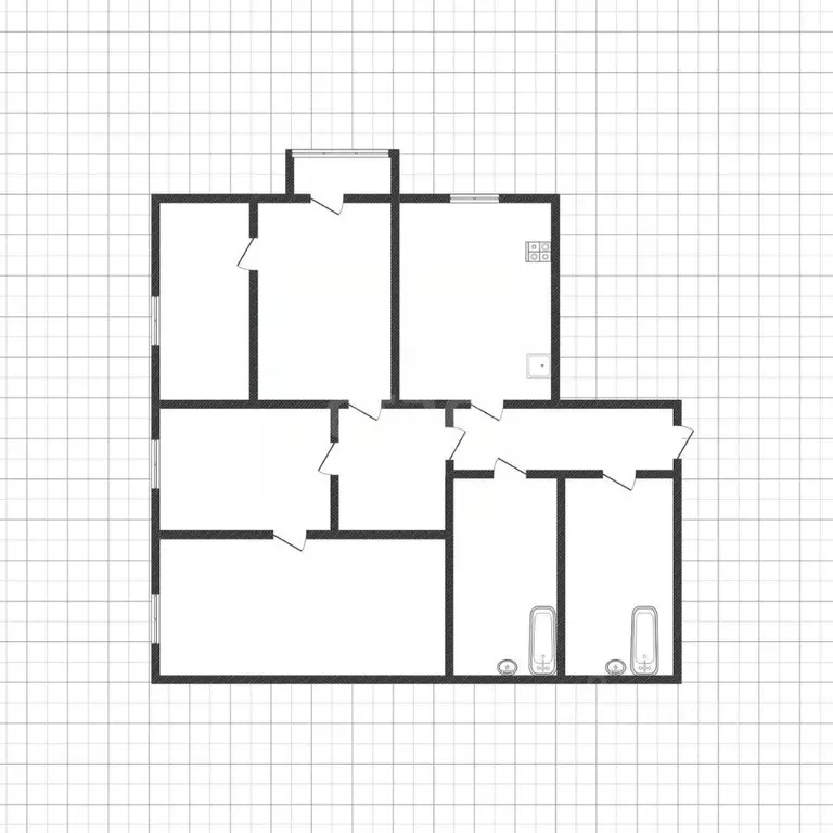2-к кв. Белгородская область, Белгород ул. 5 Августа, 34 (38.6 м) - Фото 2