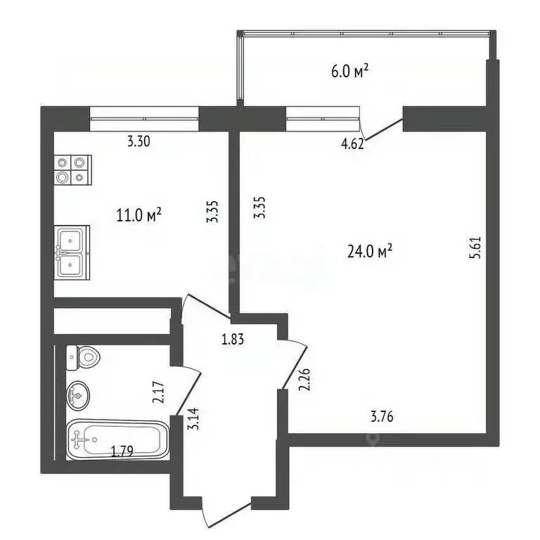 1-к кв. Москва Коровинское ш., 29 (46.3 м) - Фото 1