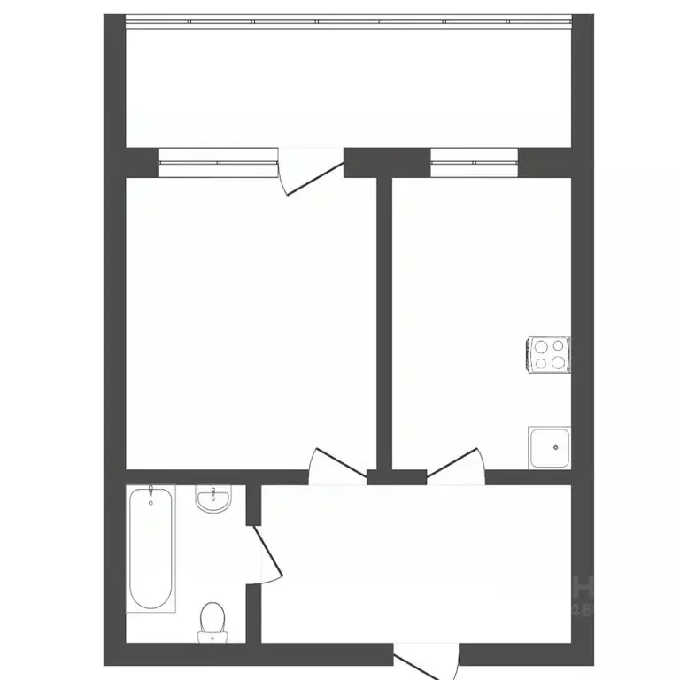 1-к кв. Пермский край, Пермь Хабаровская ул., 64 (38.9 м) - Фото 2