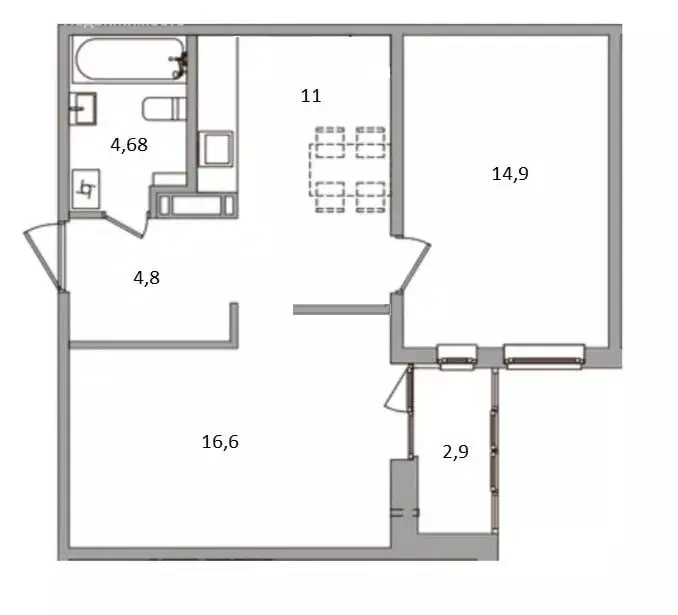2-комнатная квартира: Колтуши, улица Мира, 9 (51.7 м) - Фото 0