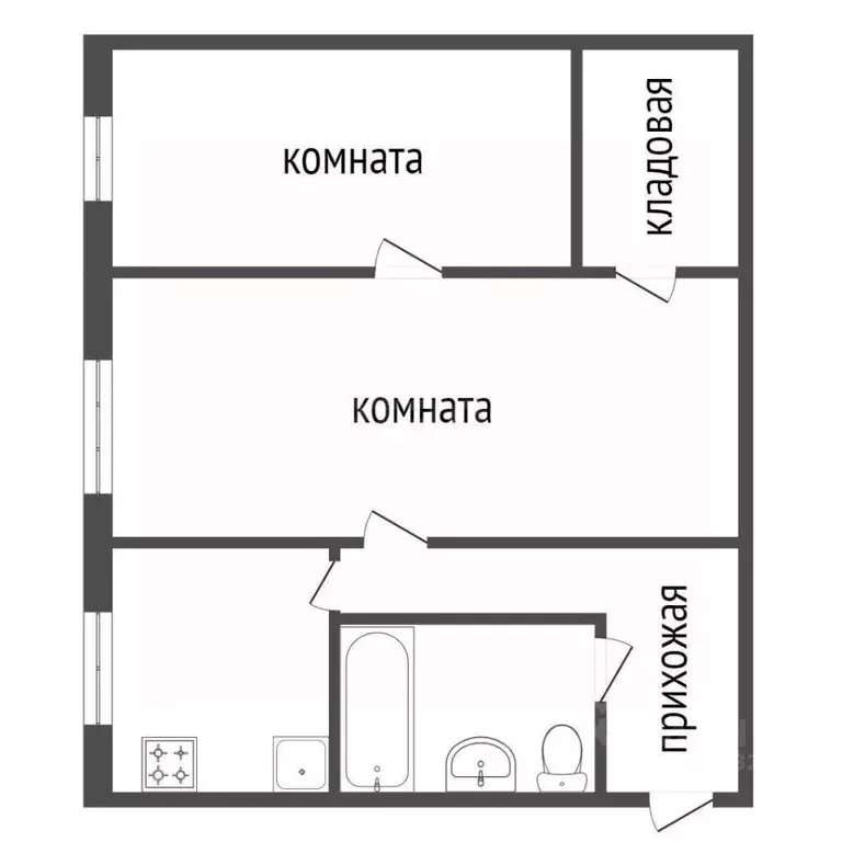2-к кв. Красноярский край, Красноярск Аэровокзальная ул., 8 (41.7 м) - Фото 1
