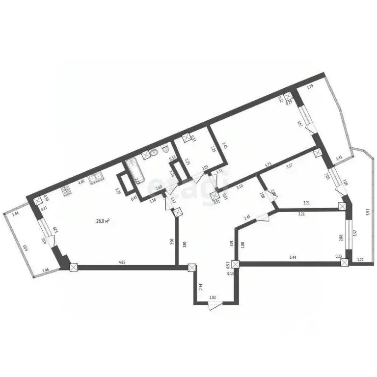 3-к кв. Севастополь ул. Маячная, 50 (103.5 м) - Фото 2