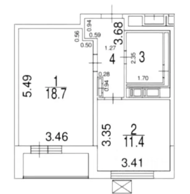 1-к кв. Москва Михалковская ул., 10 (40.0 м) - Фото 2