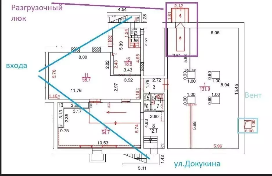 Помещение свободного назначения в Москва ул. Докукина, 7к1 (130 м) - Фото 0