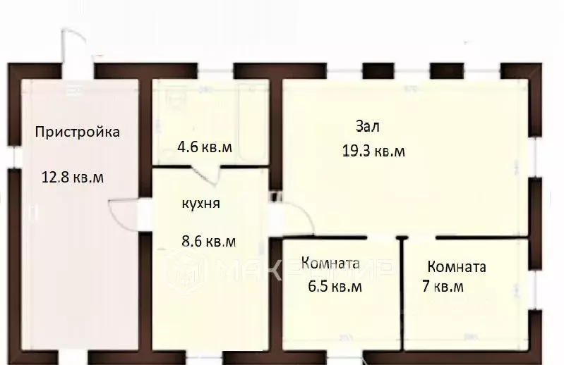 Дом в Брянская область, Брянск Волочаевская ул., 53 (63 м) - Фото 2