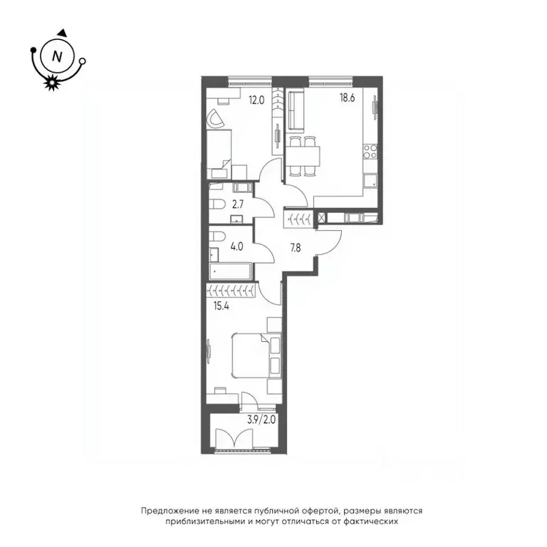 2-к кв. Омская область, Омск Зеленая река мкр, 14 (62.5 м) - Фото 0