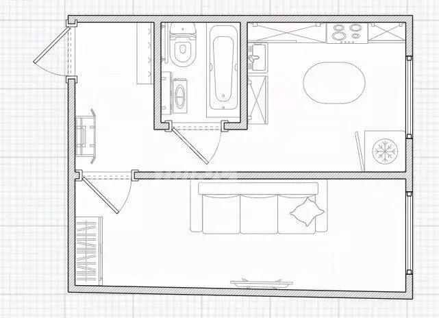 1-к кв. Омская область, Омский район, с. Троицкое, Ясная Поляна мкр ... - Фото 2