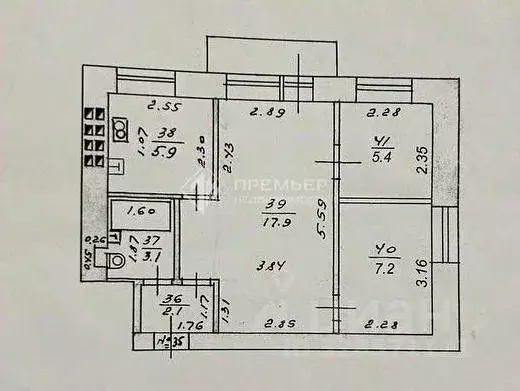 2-к кв. Кировская область, Киров ул. Азина, 80а (42.0 м) - Фото 2