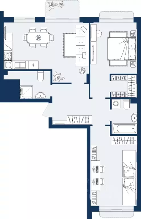 3-к кв. Дагестан, Махачкала Ипподром мкр,  (74.55 м) - Фото 1