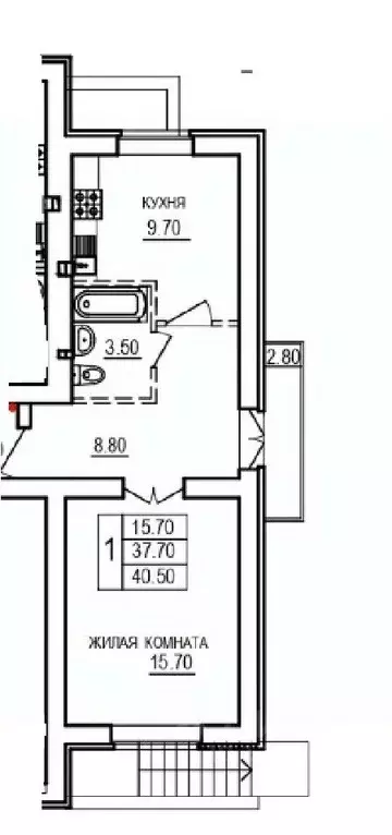 1-к кв. Саратовская область, Саратов ул. 1-я Благодатная, 3 (40.5 м) - Фото 1