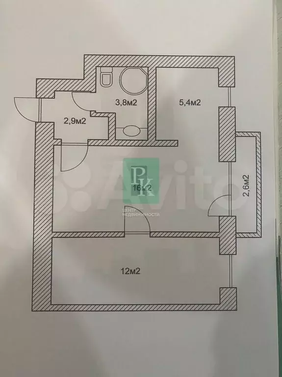 2-к. квартира, 42,1 м, 3/3 эт. - Фото 0