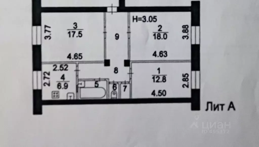 3-к кв. Московская область, Пересвет Сергиево-Посадский район, ... - Фото 2