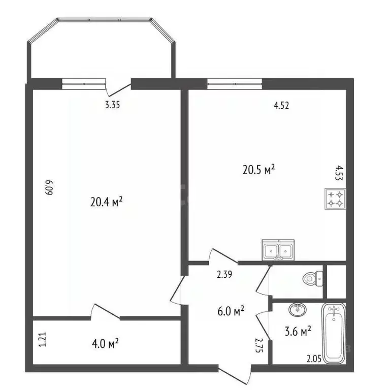 1-к кв. Ленинградская область, Сертолово Всеволожский район, ул. ... - Фото 2