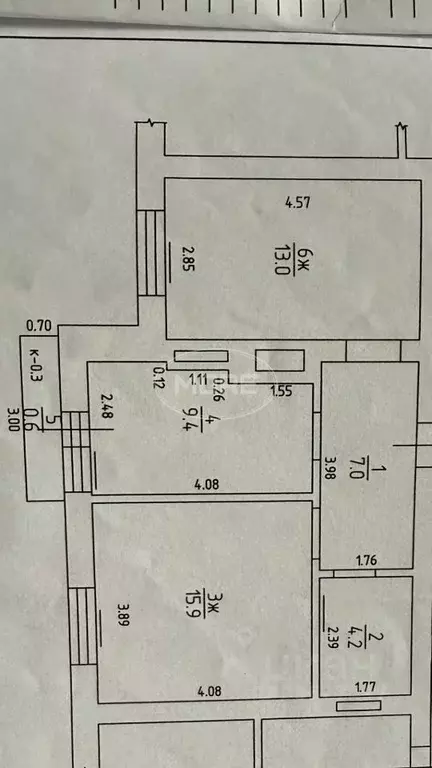 2-к кв. Калининградская область, Калининград Минусинская ул., 28 (49.5 ... - Фото 1