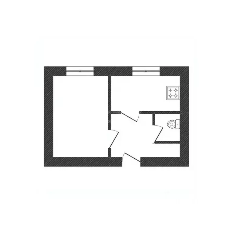 1-к кв. Ленинградская область, Волхов Авиационная ул., 27 (32.9 м) - Фото 2