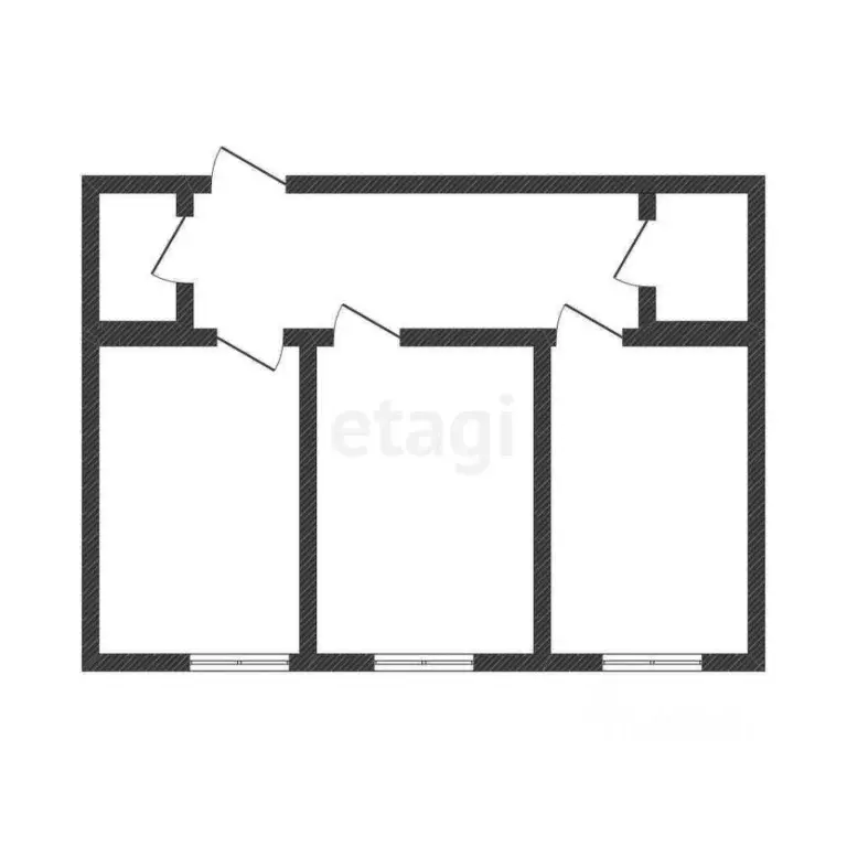 2-к кв. Татарстан, Казань ул. Салиха Батыева, 19 (55.9 м) - Фото 1