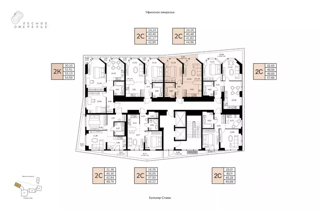 2-к кв. Башкортостан, Уфа ул. Чудинова (41.82 м) - Фото 2