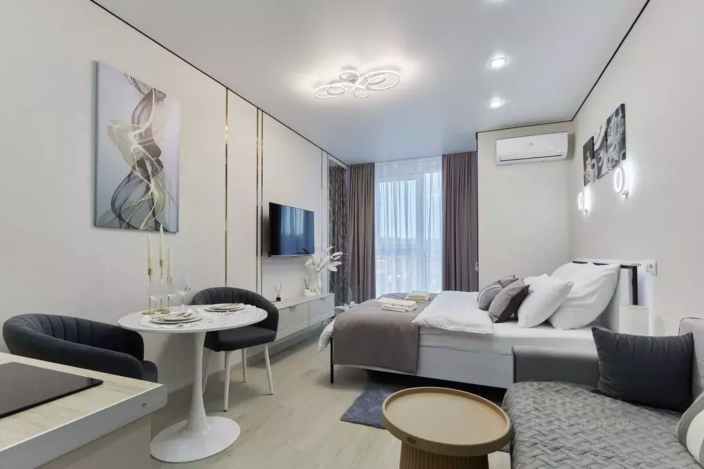 Студия Краснодарский край, Сочи Бытха мкр, ул. Ясногорская, 16/8к2 ... - Фото 1