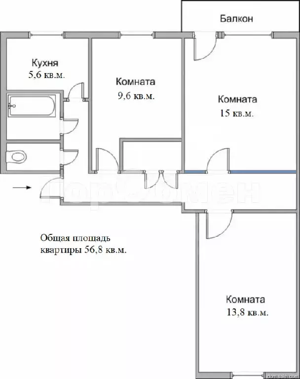 Продается 3-комнатная квартира - Фото 2