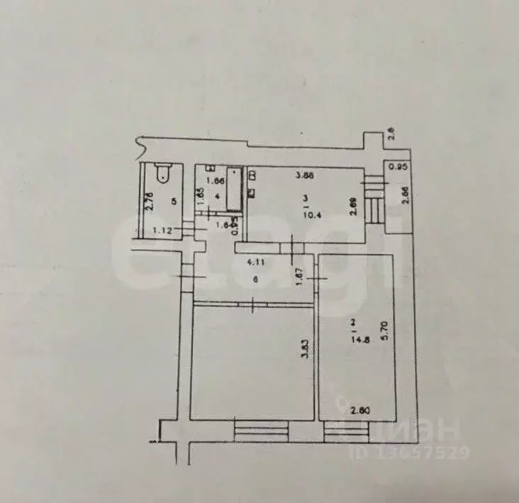 2-к кв. Иркутская область, Иркутск Советская ул., 176/197 (55.5 м) - Фото 2