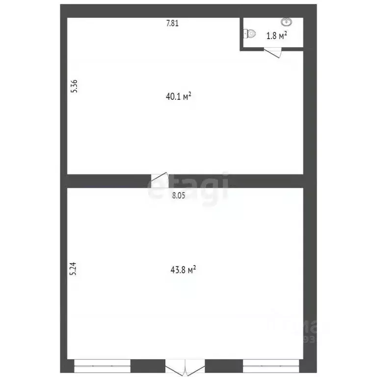 Торговая площадь в Тюменская область, Тюмень ул. Республики, 86 (86 м) - Фото 1