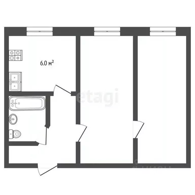 2-к кв. Саратовская область, Балашовский район, Пинеровка рп ... - Фото 2