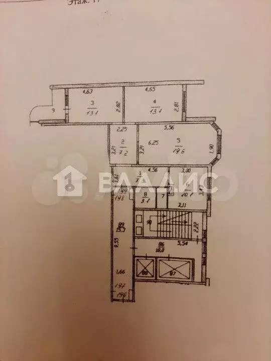 3-к. квартира, 74,9 м, 17/17 эт. - Фото 0