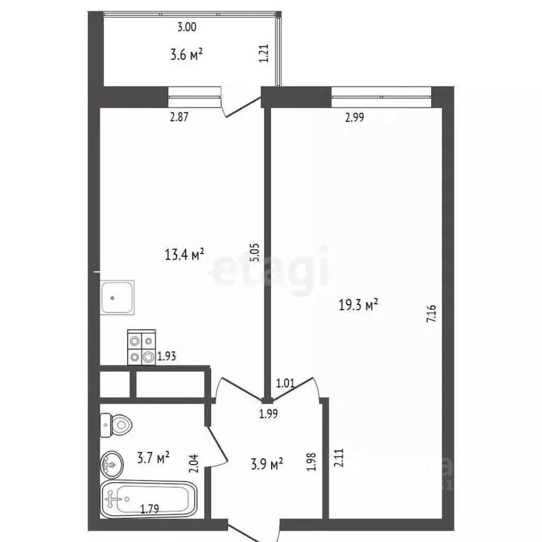 1-к кв. Краснодарский край, Анапа ул. Омелькова, 93 (44.2 м) - Фото 2