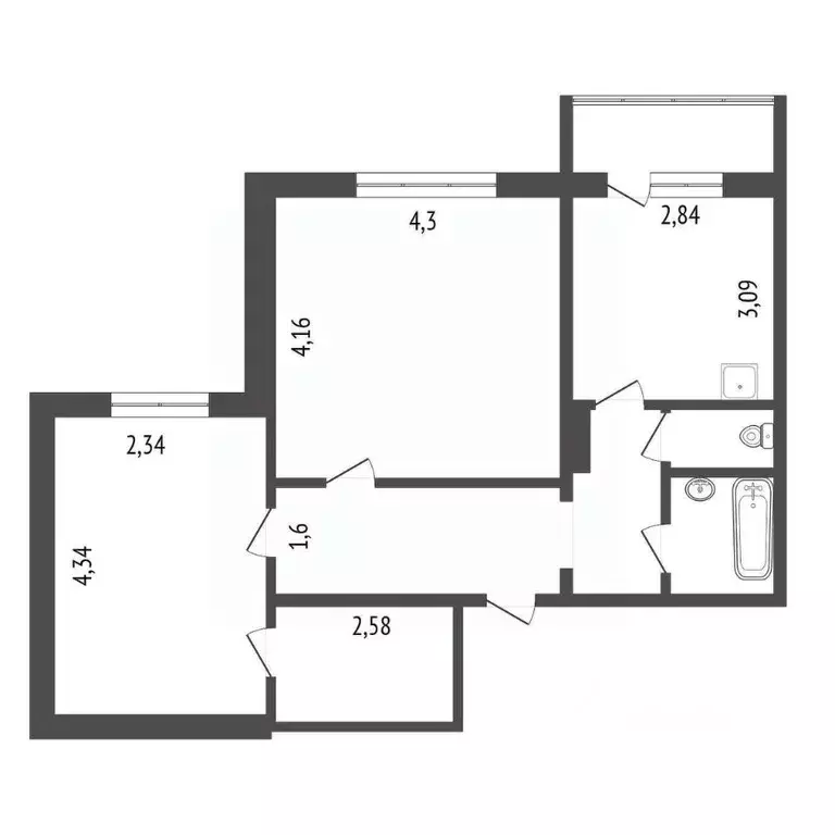 2-к кв. Красноярский край, Красноярск Нанжуль-Солнечный мкр, ул. ... - Фото 2