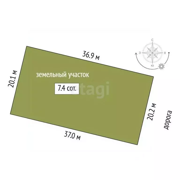 Участок в Тюменская область, Тюменский район, с. Кулаково ул. ... - Фото 0