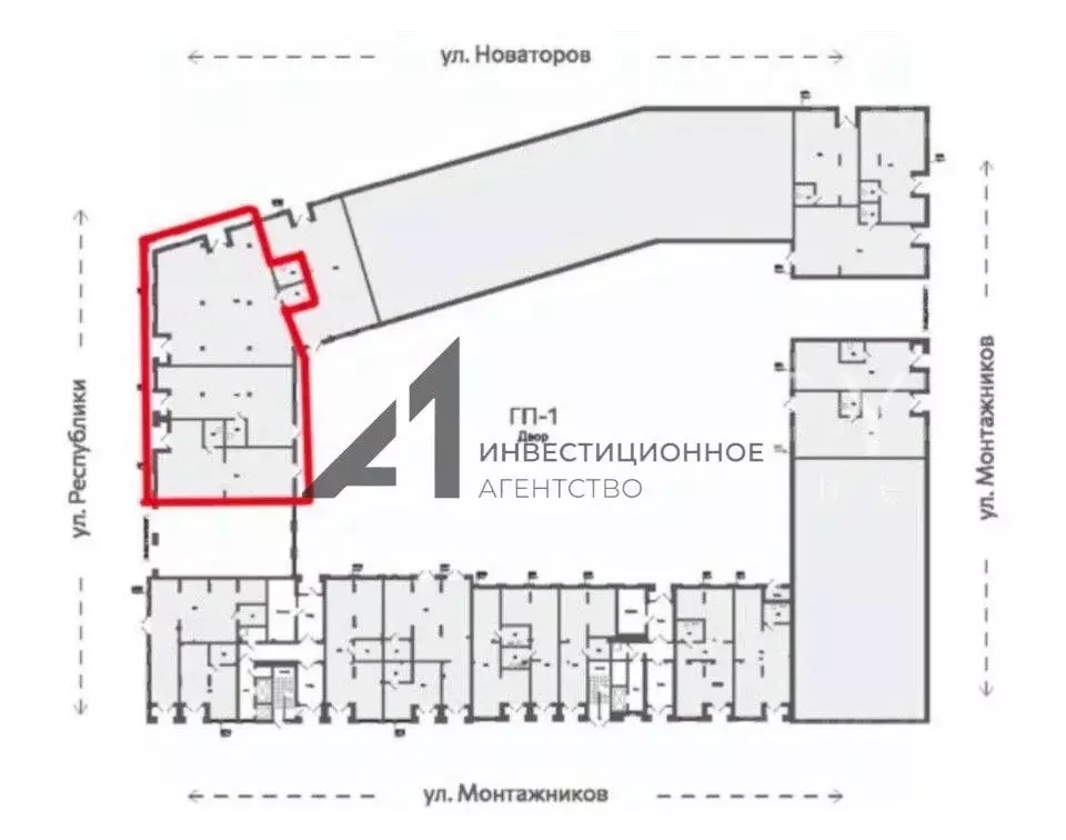 Торговая площадь в Тюменская область, Тюмень ул. Новаторов, 30 (400 м) - Фото 1