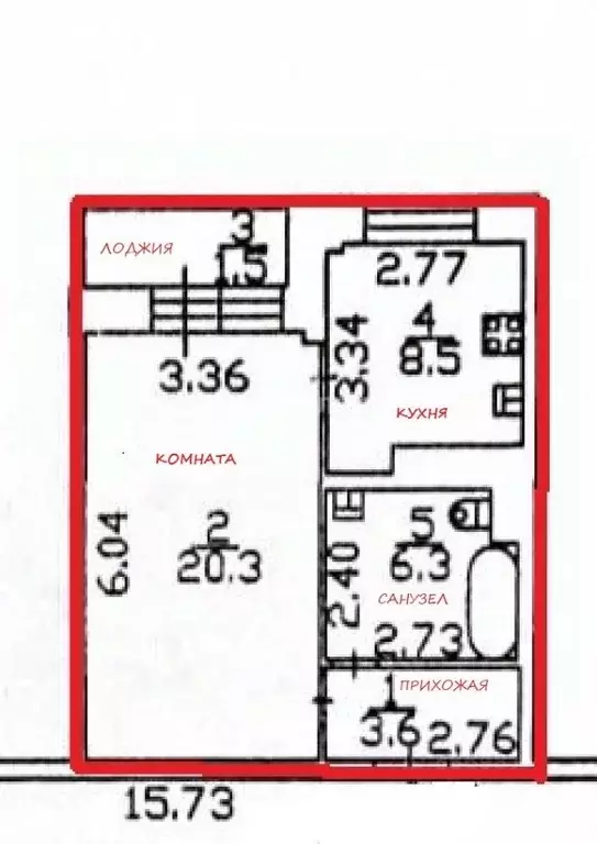 1-к кв. Москва, Москва, Троицк пер. Парковый, 4 (38.7 м) - Фото 2
