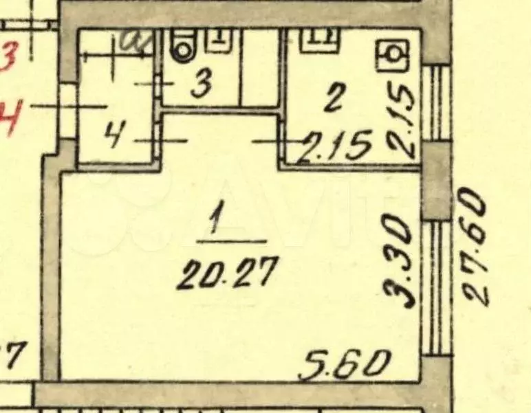 1-к. квартира, 29,7 м, 2/8 эт. - Фото 0