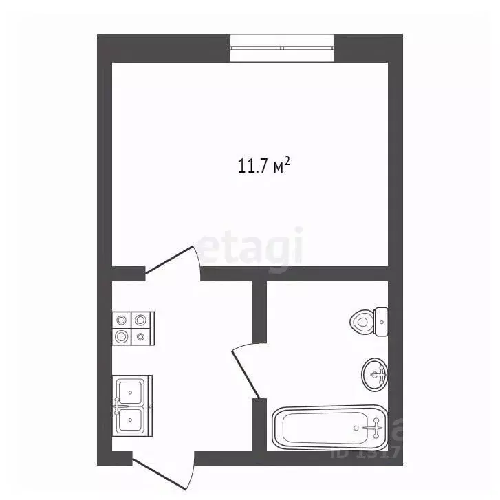 Комната Ямало-Ненецкий АО, Муравленко Российская ул., 52 (11.7 м) - Фото 2