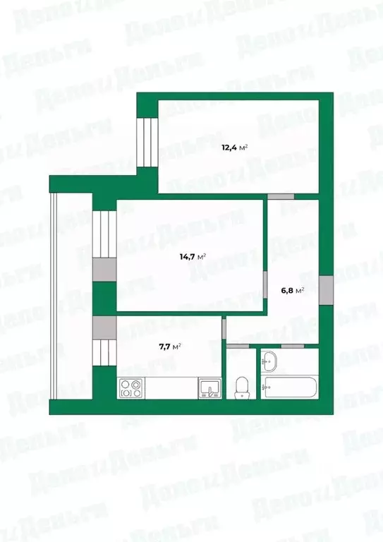 2-к кв. Кировская область, Киров ул. Дзержинского, 64к2 (46.0 м) - Фото 0