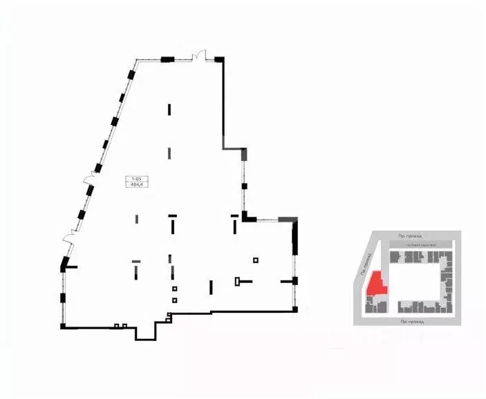 Помещение свободного назначения в Москва Родные кварталы жилой ... - Фото 2