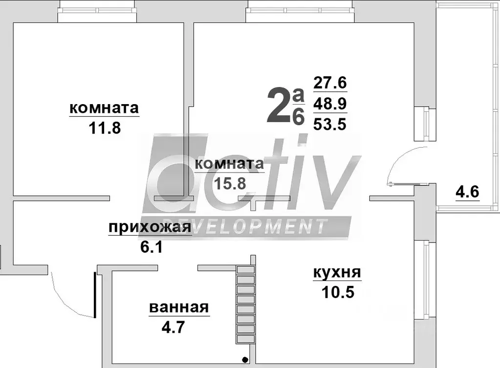 2-к кв. Свердловская область, Березовский Восточная ул., 11 (51.6 м) - Фото 1