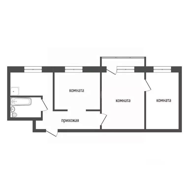 3-к кв. Красноярский край, Красноярск Зеленая Роща мкр, ул. ... - Фото 2