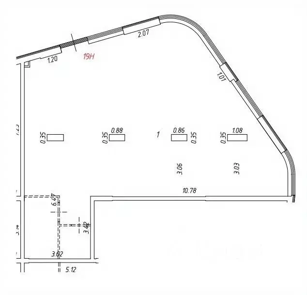 Помещение свободного назначения в Москва ул. Крузенштерна, 3к2 (119 м) - Фото 2