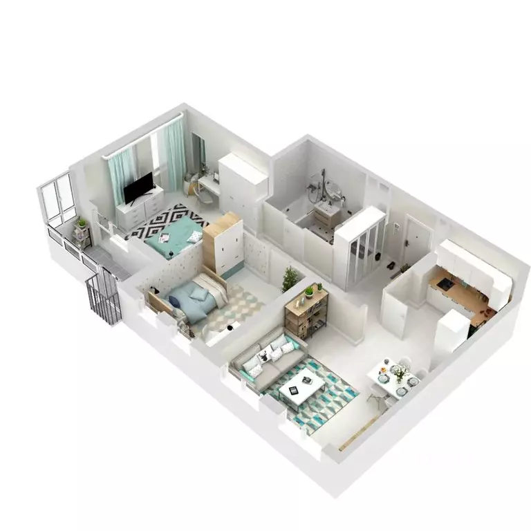 2-к кв. Свердловская область, Екатеринбург Широкая Речка мкр, Мохито ... - Фото 2