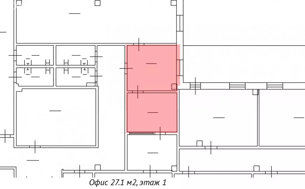 Офис (27.1 м) - Фото 1